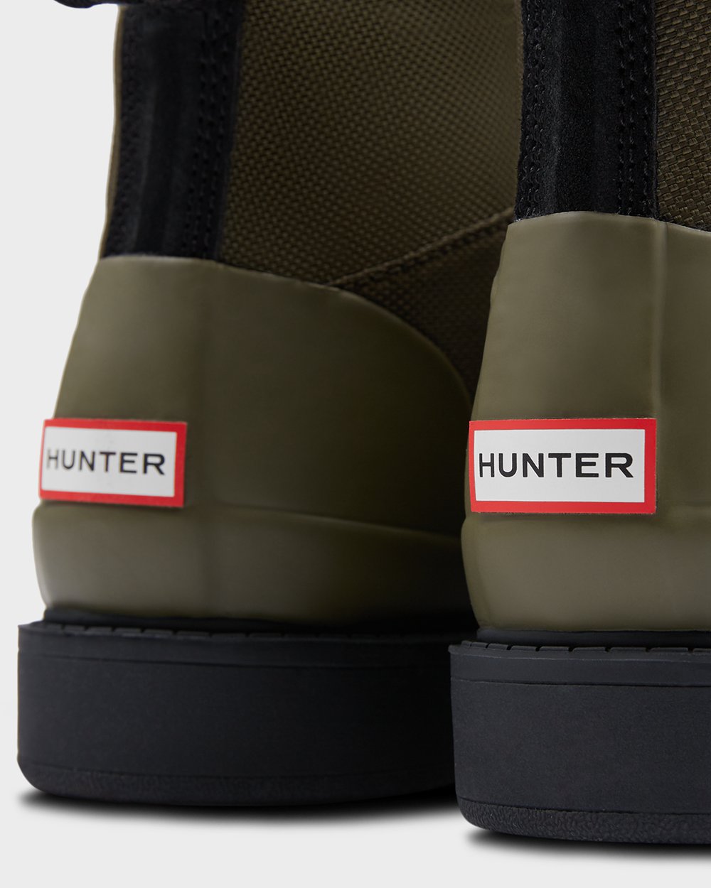 Botines Hunter Mujer - Original Insulated Commando - Negros/Verde Oliva - WYOMACR-49